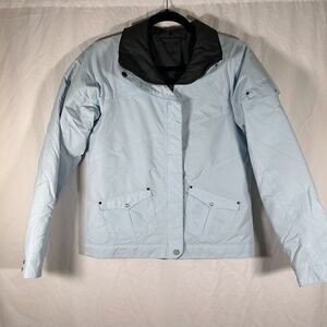 Columbia Coat Women's Small Light Blue Full Zip Winter Jacket